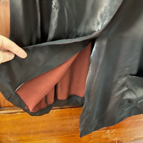 Vintage Albert & Pearl Black Satin Pantsuit 80s 90s Two Piece Lounge Set Pajama - Picture 7 of 13